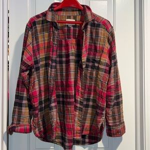American Eagle boyfriend fit flannel size large